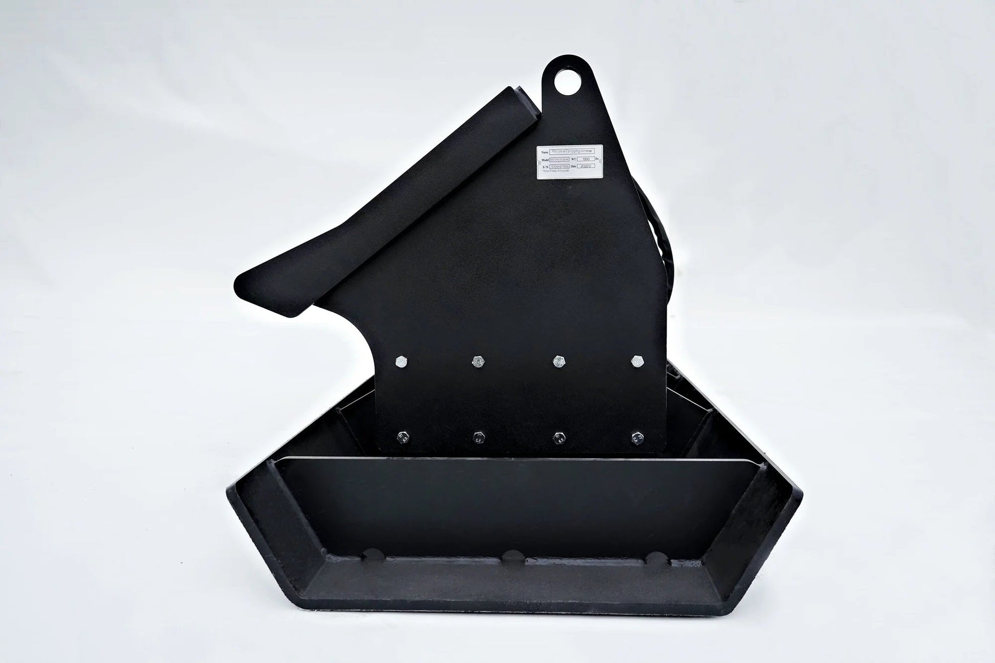 Skid Steer Plate Compactor front angled view
Skid Steer Compactor attachment side profile
Black vibratory plate compactor shown with quick attach
Compactor attachment for skid steer with wide working surface