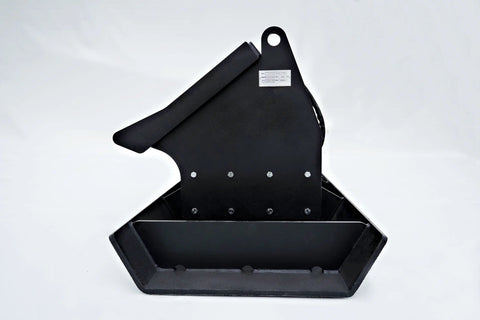 Skid Steer Plate Compactor front angled view
Skid Steer Compactor attachment side profile
Black vibratory plate compactor shown with quick attach
Compactor attachment for skid steer with wide working surface