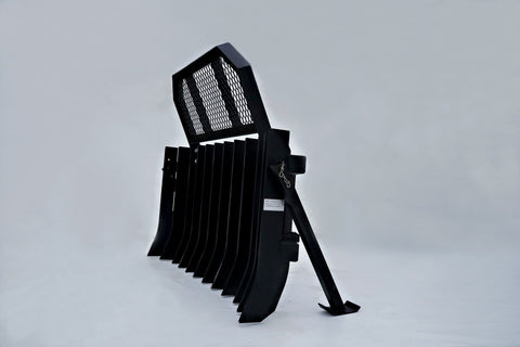 New Skid Steer Rake Screen Attachment – 70 Weed & Brush Clearing Tool with Protective Mesh SU22501 - with | Sold by Uncle Wiener's Wholesale