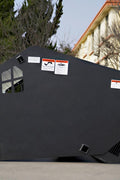 Skid steer rock screening bucket with 3.5-inch tine spacing
Bucket in use on a construction site
Top view of screening grid and rock separation
Side profile of mounted picker bucket
Black and gray job site rock screening attachment
