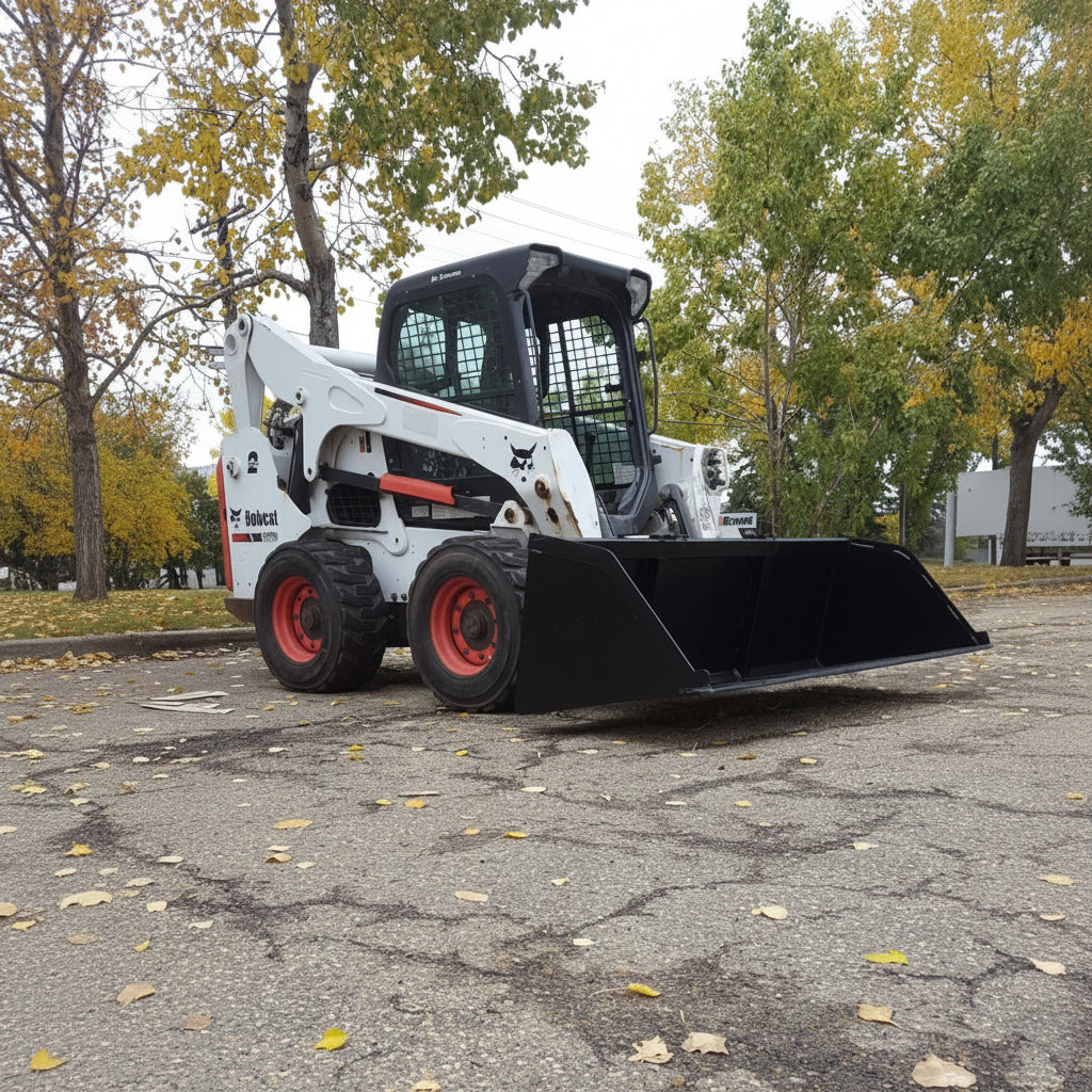 NEW SKID STEER SNOW & MULCH BUCKET - with 90" | Sold by Uncle Wiener's Wholesale