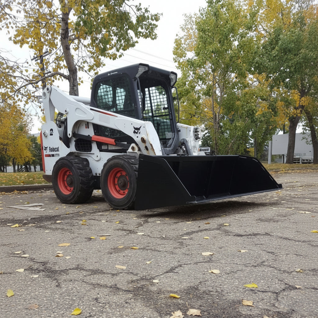 NEW SKID STEER SNOW & MULCH BUCKET - with 76" | Sold by Uncle Wiener's Wholesale