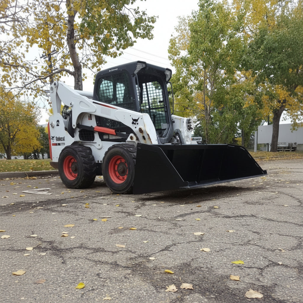 NEW SKID STEER SNOW & MULCH BUCKET - with 68" | Sold by Uncle Wiener's Wholesale