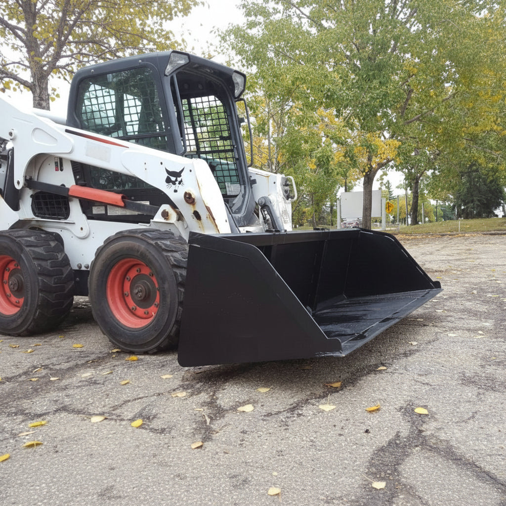 NEW SKID STEER SNOW & MULCH BUCKET - with 68" | Sold by Uncle Wiener's Wholesale
