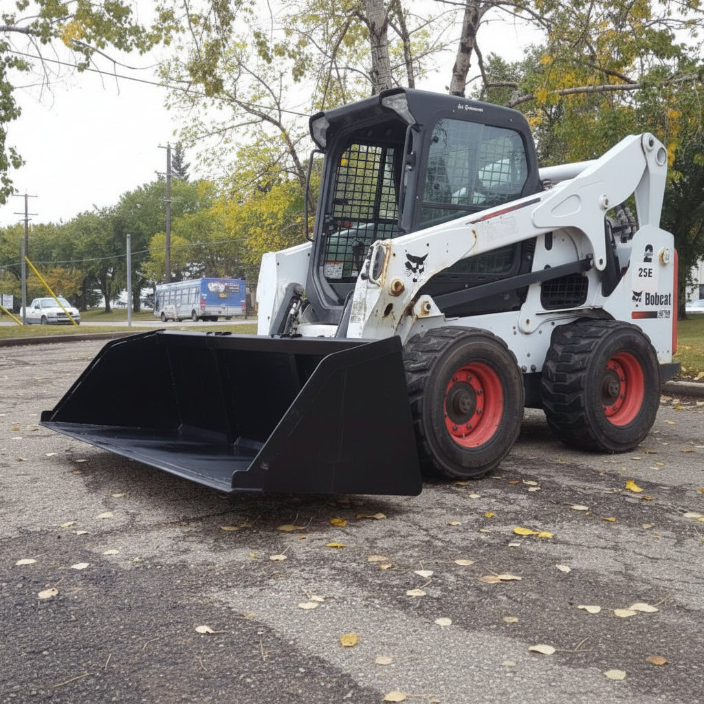 NEW SKID STEER SNOW & MULCH BUCKET - with 98" | Sold by Uncle Wiener's Wholesale