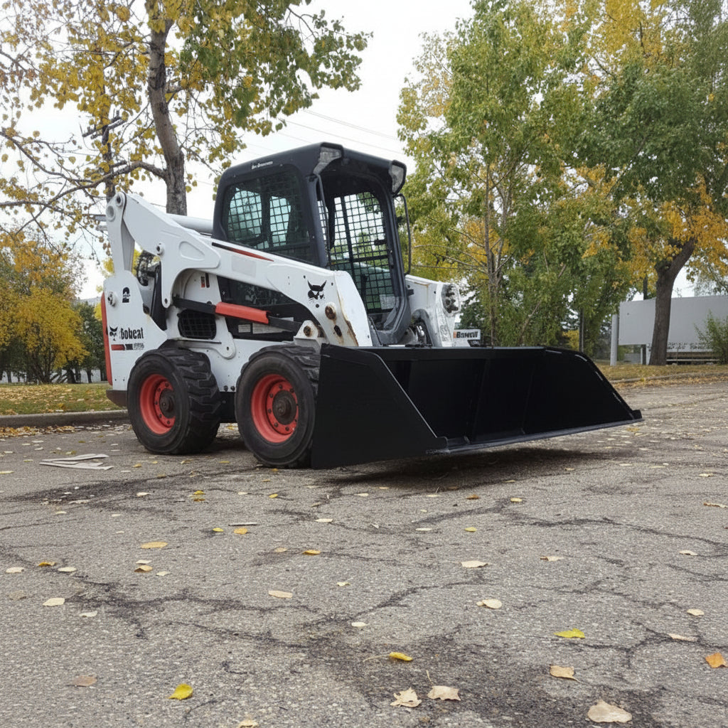 NEW SKID STEER SNOW & MULCH BUCKET - with 84" | Sold by Uncle Wiener's Wholesale