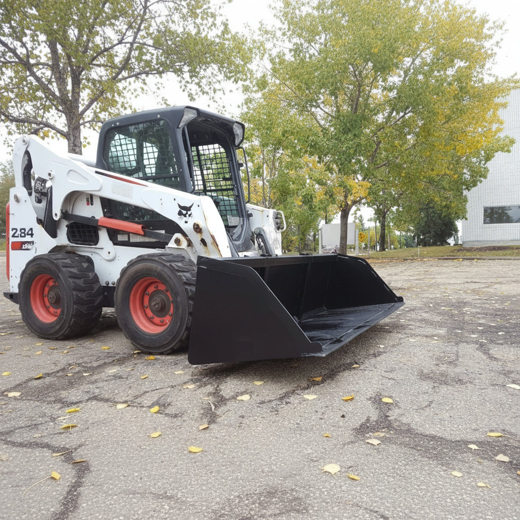NEW SKID STEER SNOW & MULCH BUCKET - with 110" | Sold by Uncle Wiener's Wholesale