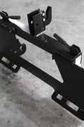Skid steer to tractor 3-point hitch adapter - universal quick attach
Category 1 quick hitch plate for skid steer loaders
Black heavy-duty quick tach adapter for skid steer to tractor hitch