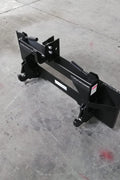 Skid steer to tractor 3-point hitch adapter - universal quick attach
Category 1 quick hitch plate for skid steer loaders
Black heavy-duty quick tach adapter for skid steer to tractor hitch