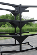 New Skid Steer & Tractor Attachment Storage Rack – 4 Bucket, 8 Bucket & Auger Rack Add - On - with Auger Rack Add - On | Sold by Uncle Wiener's Wholesale