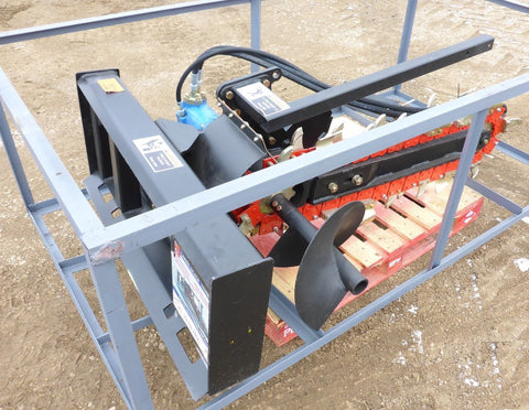 SKID STEER TRENCHER AND AUGER DISCHARGE ATTACHMENT - Skid Steer Attachment with | Sold by Uncle Wiener's Wholesale