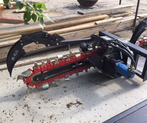 SKID STEER TRENCHER AND AUGER DISCHARGE ATTACHMENT - Skid Steer Attachment with | Sold by Uncle Wiener's Wholesale