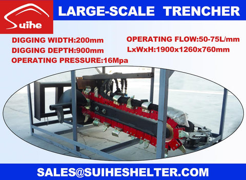SKID STEER TRENCHER AND AUGER DISCHARGE ATTACHMENT - Skid Steer Attachment with | Sold by Uncle Wiener's Wholesale