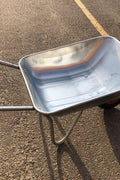 New Small Galvanized Wheelbarrow – Durable 62L Capacity with Smooth Ball - Bearing Tire SWBG - with | Sold by Uncle Wiener's Wholesale