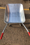New Small Galvanized Wheelbarrow – Durable 62L Capacity with Smooth Ball - Bearing Tire SWBG - with | Sold by Uncle Wiener's Wholesale