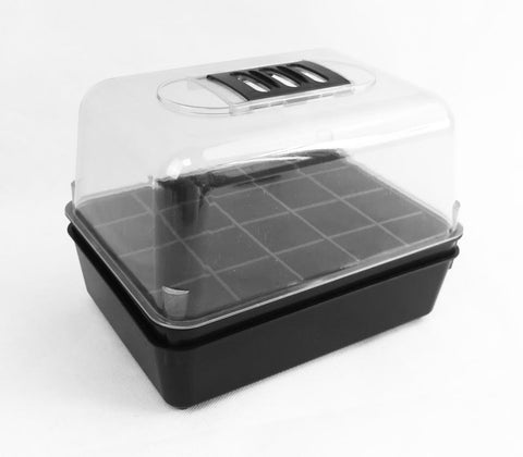 New Small Plastic Garden Seed Growing Tray Propagator with Dome – SKUGP20035 - with | Sold by Uncle Wiener's Wholesale