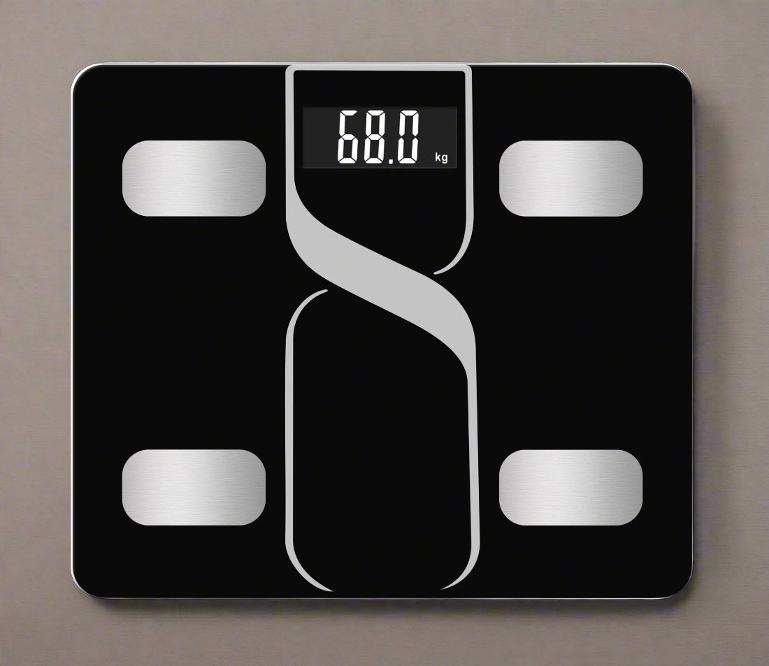Smart Bluetooth body fat scale with black tempered glass platform
Digital weight and BMI tracker scale with app connectivity
Fitness scale for home use with wireless syncing
Body composition analyzer scale with LCD
Digital smart scale for multiple user tracking