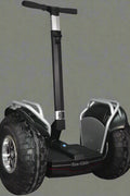 Off-road self-balancing transporter with 19” tires - front view

Side angle of electric Segway-style smart transporter

Smart mobility scooter for outdoor terrain

All-terrain electric transporter with LED headlights and handlebar bag