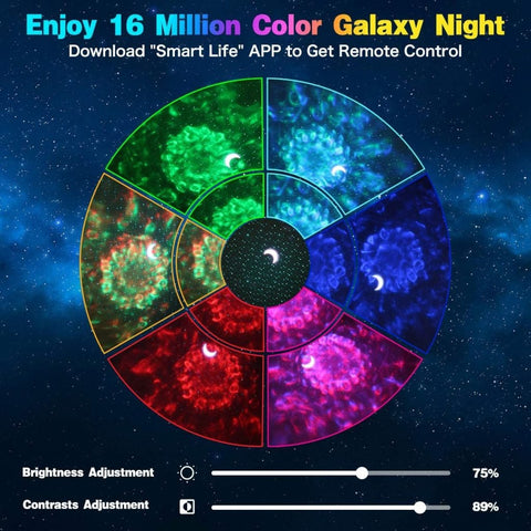 New Smart Star Projector Night Light – App & Alexa Controlled Galaxy Light for Bedroom & Kids S3059 - with | Sold by Uncle Wiener's Wholesale