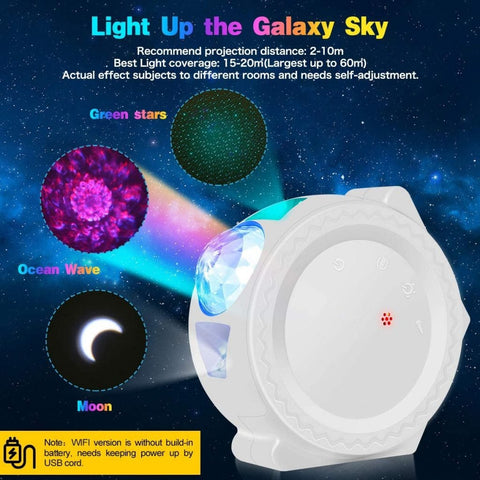 New Smart Star Projector Night Light – App & Alexa Controlled Galaxy Light for Bedroom & Kids S3059 - with | Sold by Uncle Wiener's Wholesale
