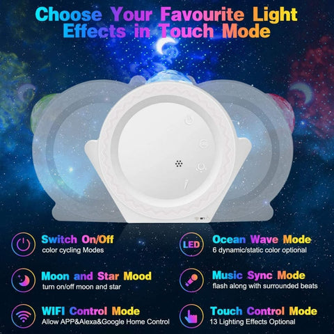 New Smart Star Projector Night Light – App & Alexa Controlled Galaxy Light for Bedroom & Kids S3059 - with | Sold by Uncle Wiener's Wholesale