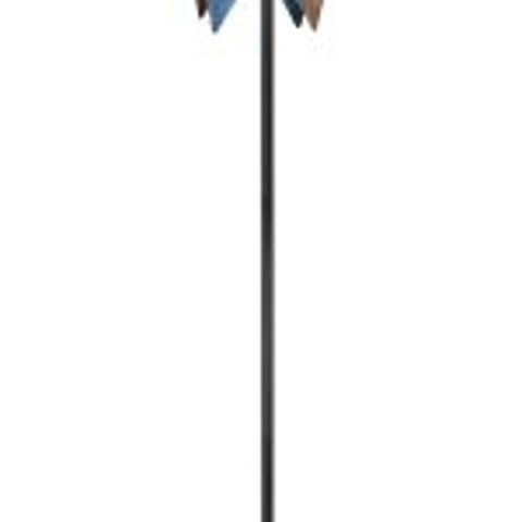 New Solar Garden Metal LED Wind Spinner – Decorative Outdoor Kinetic Stake Light ON23WV03 - with | Sold by Uncle Wiener's Wholesale