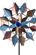 New Solar Garden Metal LED Wind Spinner – Decorative Outdoor Kinetic Stake Light ON23WV03 - with | Sold by Uncle Wiener's Wholesale