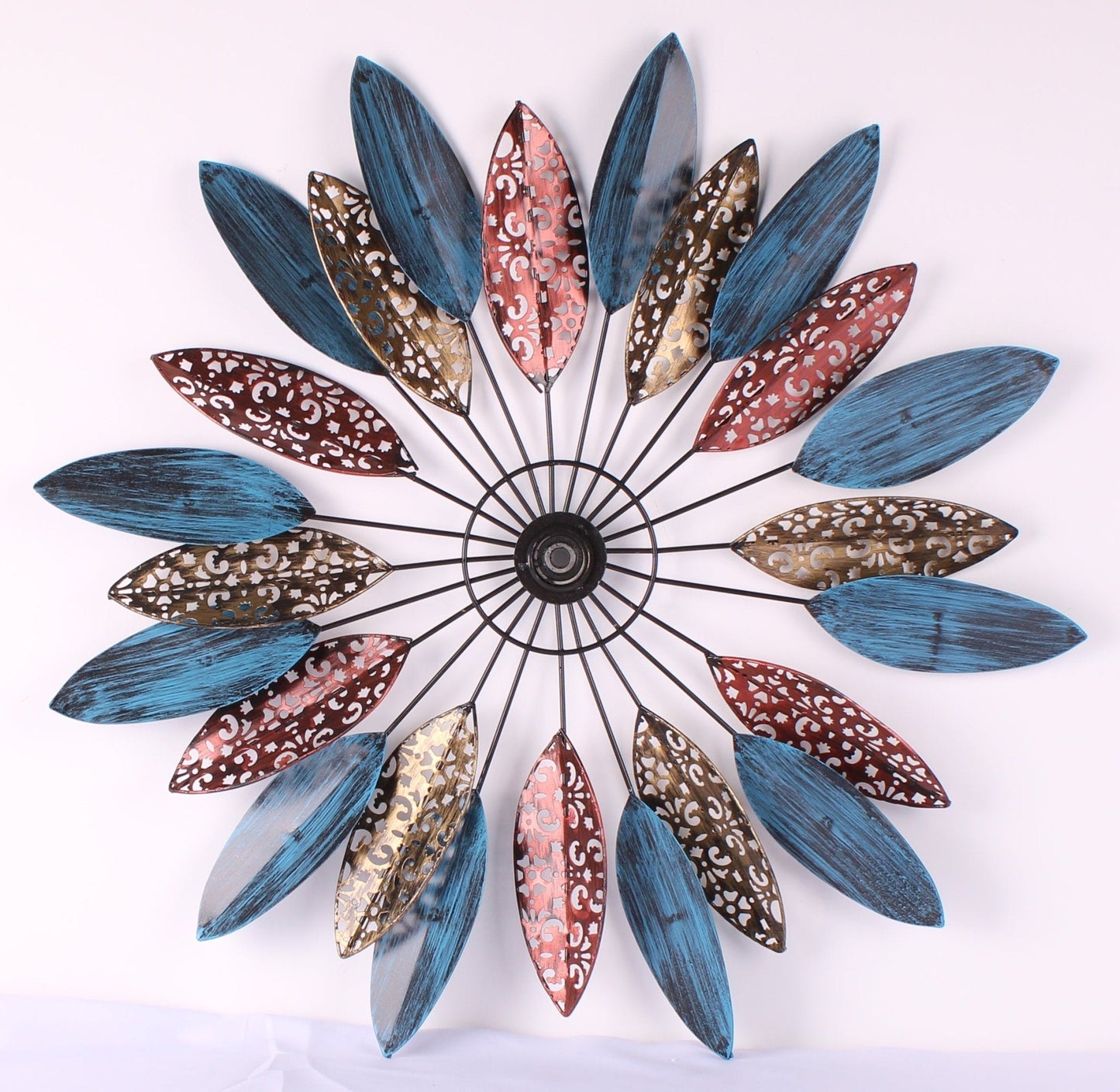 NEW Solar Garden Metal Wind Spinner Windmill 517043 – Colorful Kinetic Yard Art - with | Sold by Uncle Wiener's Wholesale