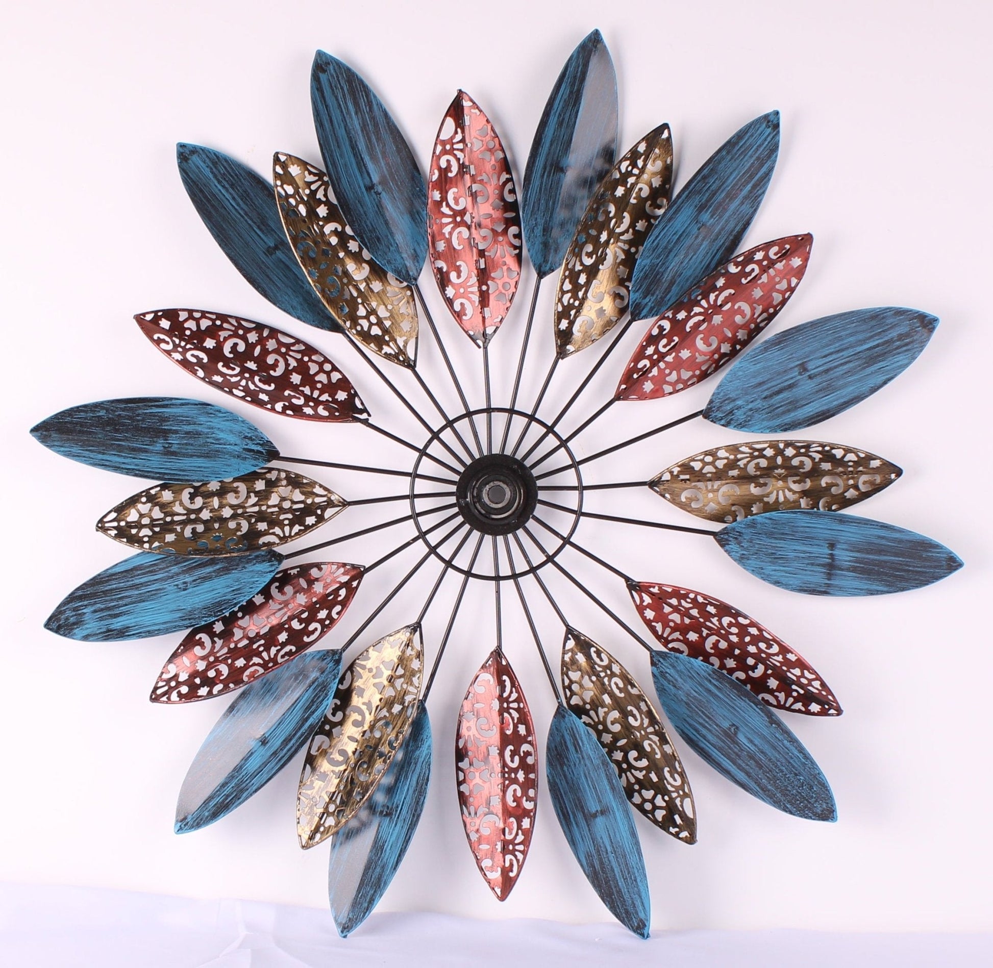 NEW Solar Garden Metal Wind Spinner Windmill 517043 – Colorful Kinetic Yard Art - with | Sold by Uncle Wiener's Wholesale