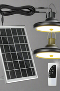 Wall Mount solar LED shed light with panel and cord switcha
High Bay solar motion light for off-grid garage lighting
Full kit for dual solar LED shed light set with remote
Motion-activated solar barn light with mounting hardware
Solar-powered dual head LED light for shed or workshop