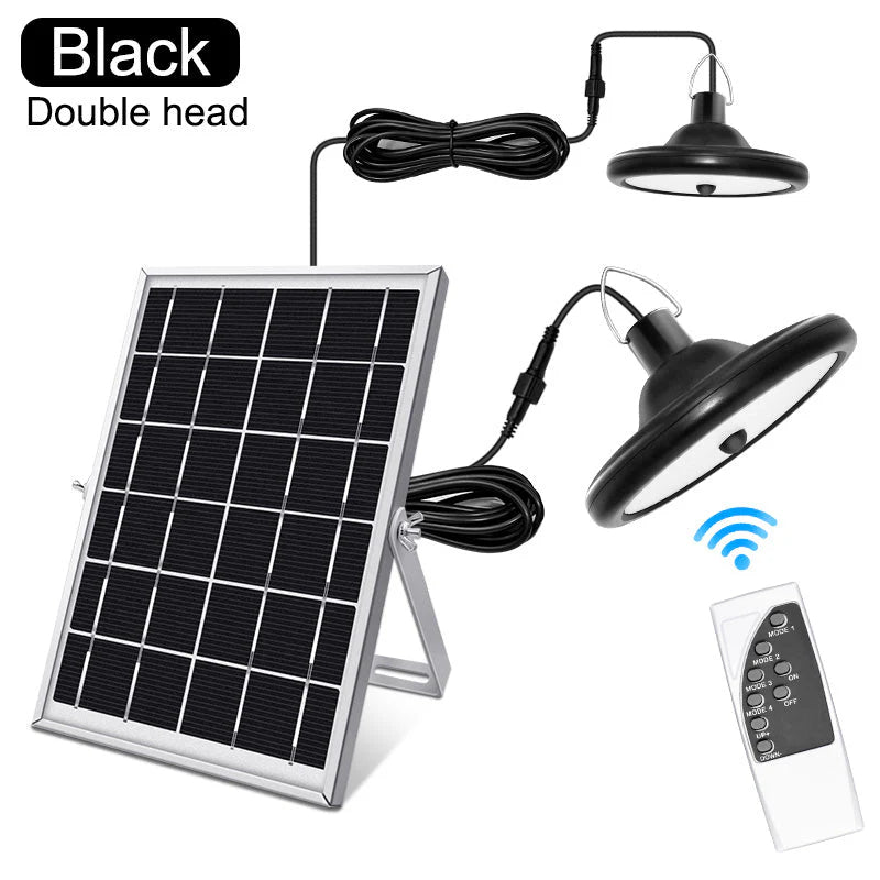 Wall Mount solar LED shed light with panel and cord switcha
High Bay solar motion light for off-grid garage lighting
Full kit for dual solar LED shed light set with remote
Motion-activated solar barn light with mounting hardware
Solar-powered dual head LED light for shed or workshop
