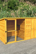 Solid Wood Outdoor Dog Kennel and Chicken Coop

Large Weatherproof Dog House and Chicken Shelter

Eco-Friendly Fir Wood Dog Kennel with Asphalt Roof