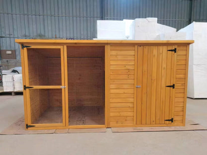 Solid Wood Outdoor Dog Kennel and Chicken Coop

Large Weatherproof Dog House and Chicken Shelter

Eco-Friendly Fir Wood Dog Kennel with Asphalt Roof
