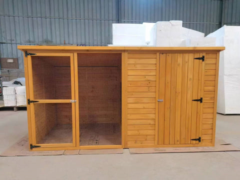 Solid Wood Outdoor Dog Kennel and Chicken Coop

Large Weatherproof Dog House and Chicken Shelter

Eco-Friendly Fir Wood Dog Kennel with Asphalt Roof