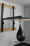 Adjustable Speed Bag Platform Kit with Faux Leather Punching Bag – Wall Mount Training Station – Model KS2021 – Open Box
