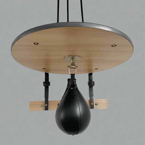 Adjustable Speed Bag Platform Kit with Faux Leather Punching Bag – Wall Mount Training Station – Model KS2021 – Open Box
