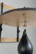 Adjustable Speed Bag Platform Kit with Faux Leather Punching Bag – Wall Mount Training Station – Model KS2021 – Open Box