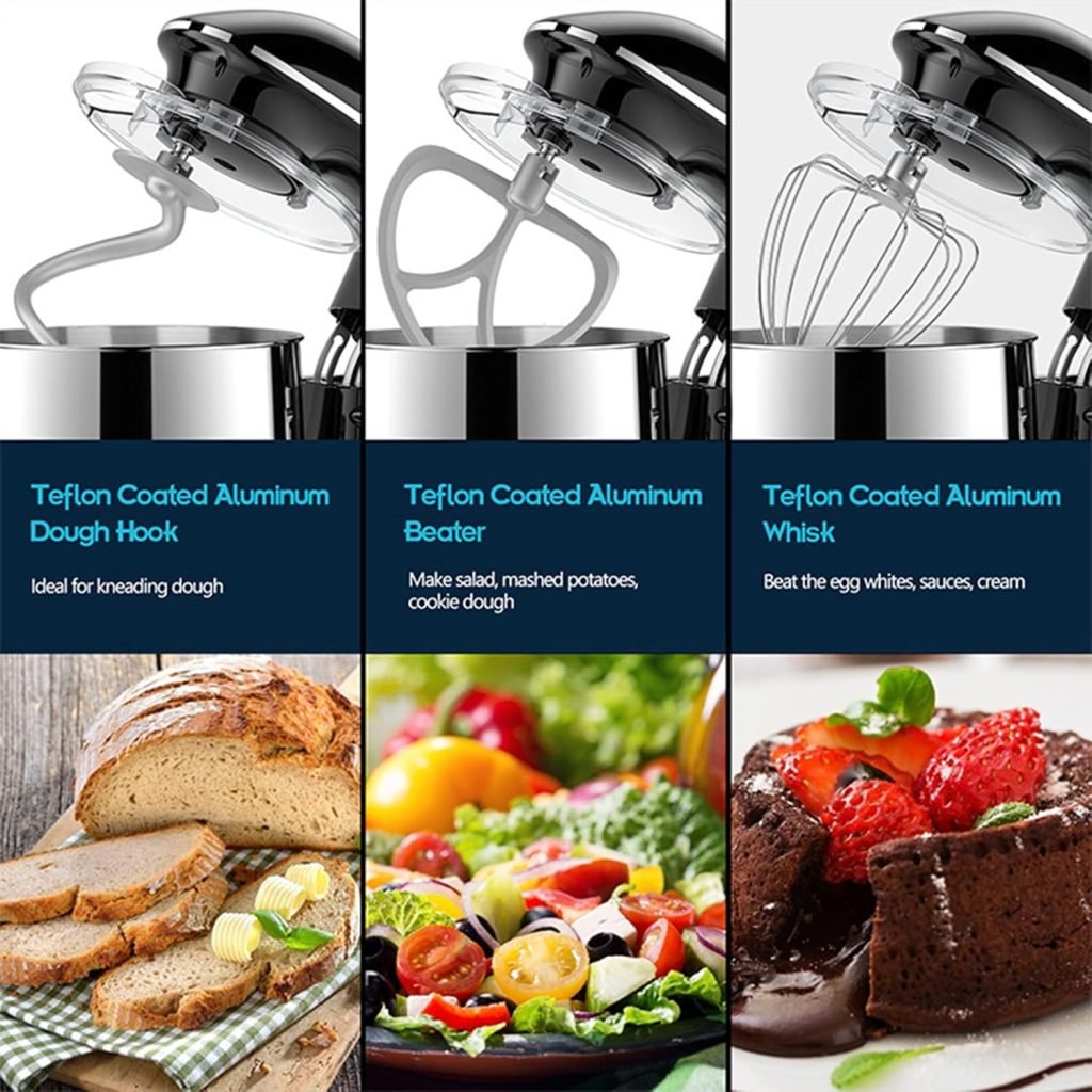 New - Speed Kitchen Stand Mixer 660W – Electric Food Mixer with Bowl & Attachments 825737 - with | Sold by Uncle Wiener's Wholesale