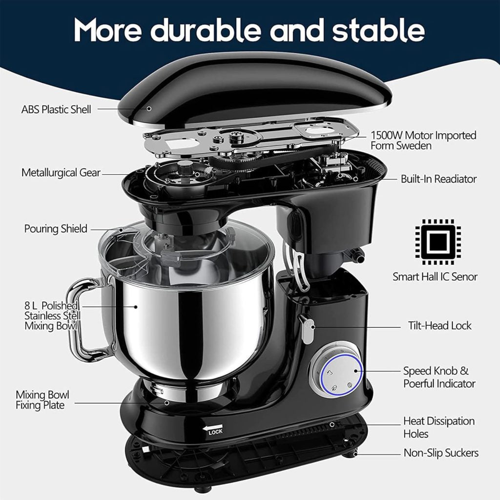 New - Speed Kitchen Stand Mixer 660W – Electric Food Mixer with Bowl & Attachments 825737 - with | Sold by Uncle Wiener's Wholesale