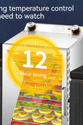New Stainless Steel 12 - Layer Food Dehydrator Machine – Large Capacity Pet Snack & Food Dryer - with | Sold by Uncle Wiener's Wholesale