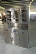 Stainless steel utility storage cabinet front view

Double-door steel cabinet with locking system

Internal shelves in garage tool locker

Heavy-duty stainless cabinet side angle

Commercial-grade storage cabinet in workshop