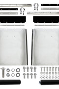 New Stainless Steel Quarter Fender Sets for Semi Trucks – 24"x27", Universal Fit, Polished Finish P250522 - with | Sold by Uncle Wiener's Wholesale