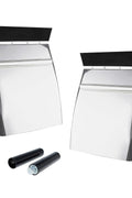 New Stainless Steel Quarter Fender Sets for Semi Trucks – 24"x27", Universal Fit, Polished Finish P250522 - with | Sold by Uncle Wiener's Wholesale