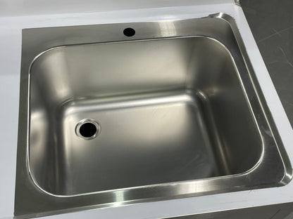 Stainless steel utility sink with 3 drawers front view

Commercial sink cabinet for restaurant or kitchen use

Stainless sink station with pull-out storage drawers

Industrial-grade sink unit with integrated storage

Compact kitchen sink workstation for food prep areas