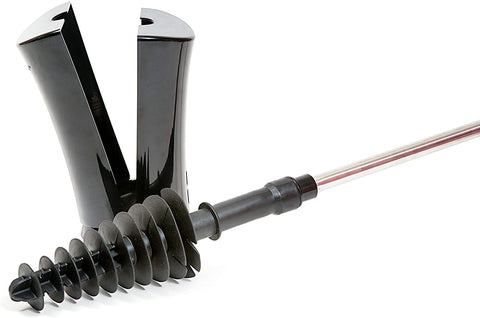 New Stainless Steel Toilet Plunger Dredge – Powerful Clog Remover with Holder | SKU: D0239 - with | Sold by Uncle Wiener's Wholesale