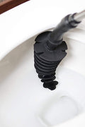 New Stainless Steel Toilet Plunger Dredge – Powerful Clog Remover with Holder | SKU: D0239 - with | Sold by Uncle Wiener's Wholesale