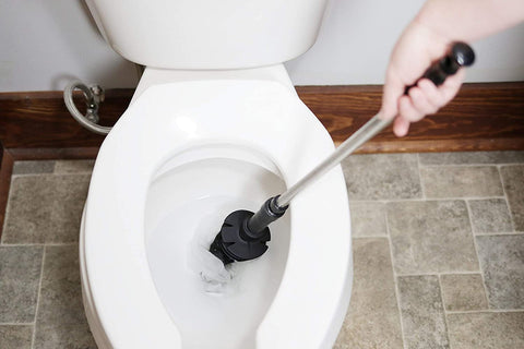 New Stainless Steel Toilet Plunger Dredge – Powerful Clog Remover with Holder | SKU: D0239 - with | Sold by Uncle Wiener's Wholesale