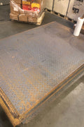 Steel Checkered Plate – Installed in Garage or Workshop