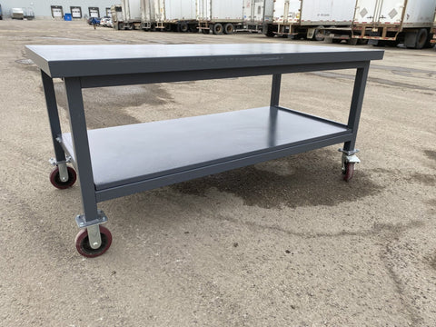 Steel Rolling Tool Table with Two Layers and Locking Casters – TC025M

Mobile Workbench with Gray Finish in Garage Setup

Heavy-Duty 2-Tier Steel Workstation for Industrial Use

Tool Table with Smooth-Rolling Wheels and Shelf Storage

Front Angle of Steel Workbench with Lower Shelf and Locking Wheels

Industrial Workshop Setup Featuring TC025M Rolling Bench

Side View of Assembled Rolling Work Table in Gray Metal