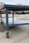 Steel Rolling Tool Table with Two Layers and Locking Casters – TC025M

Mobile Workbench with Gray Finish in Garage Setup

Heavy-Duty 2-Tier Steel Workstation for Industrial Use

Tool Table with Smooth-Rolling Wheels and Shelf Storage

Front Angle of Steel Workbench with Lower Shelf and Locking Wheels

Industrial Workshop Setup Featuring TC025M Rolling Bench

Side View of Assembled Rolling Work Table in Gray Metal